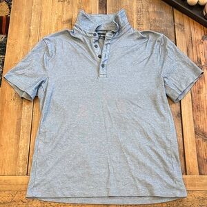J. Crew Heather Blue Polo Shirt
